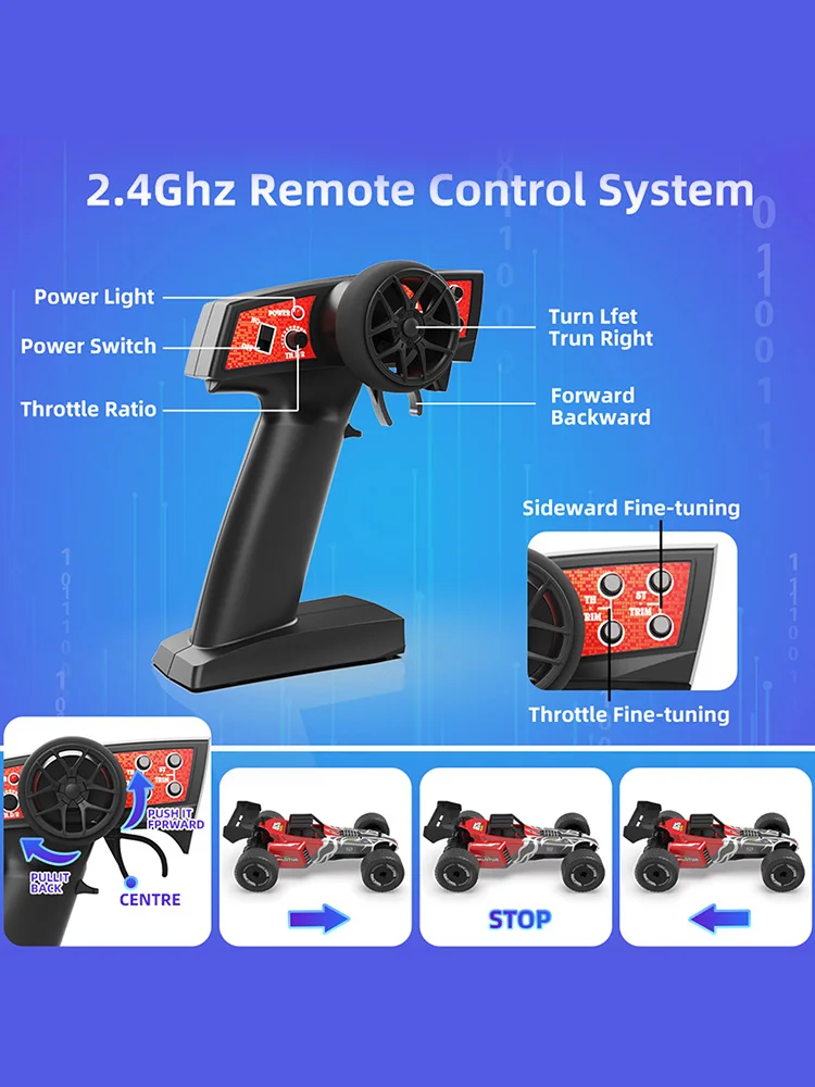 

Высокоскоростной Радиоуправляемый автомобиль с 6-осевым гироскопом 4K широкоугольная камера 1:24 профессиональное соревнование песок 4-колес...