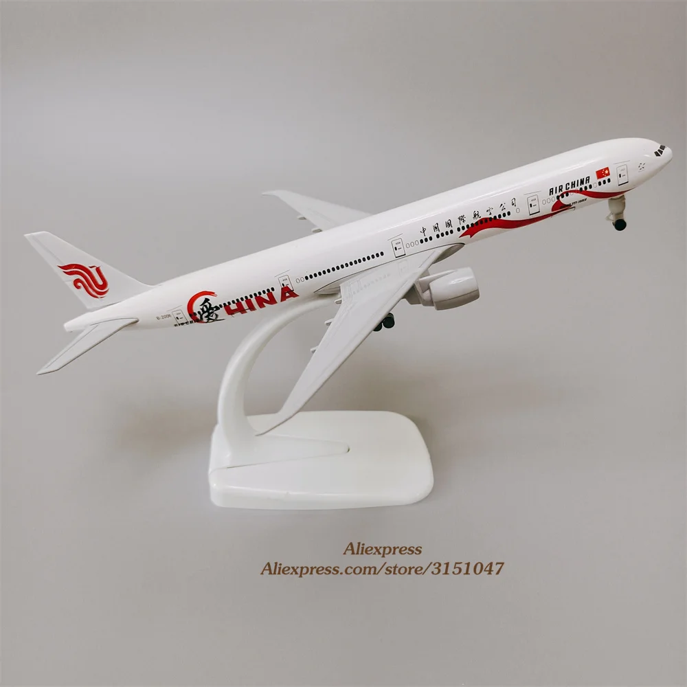 Модель самолета из металлического сплава 19 см China LOVE B777 Боинг 777 авиакомпании |