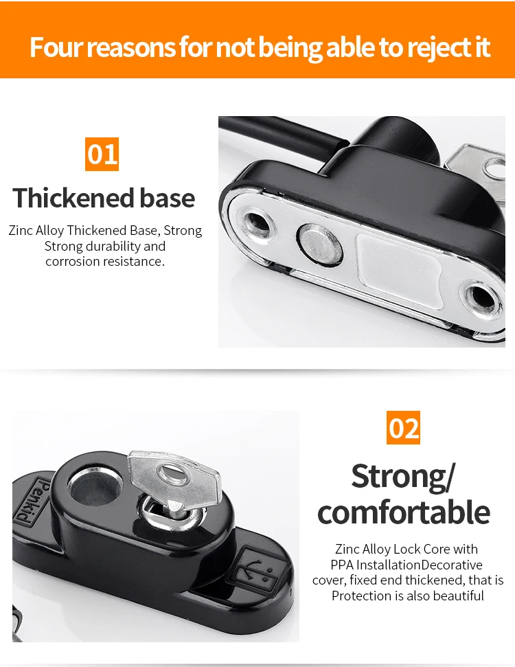 JZPENG раздвижной дверной ограничитель защита от кражи|Оконные защитные решетки| |