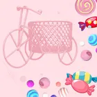 Трехколесная тележка для конфет, домашний декор, коробки для хранения для детей, металлические креативные закуски, Подарочная коробка для конфет, украшение