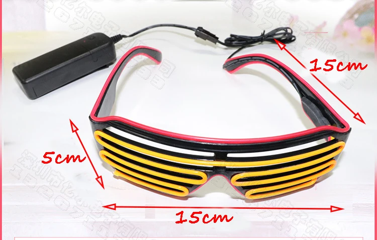 Светящиеся очки на батарейках для вечевечерние бара танцев мужчин и женщин