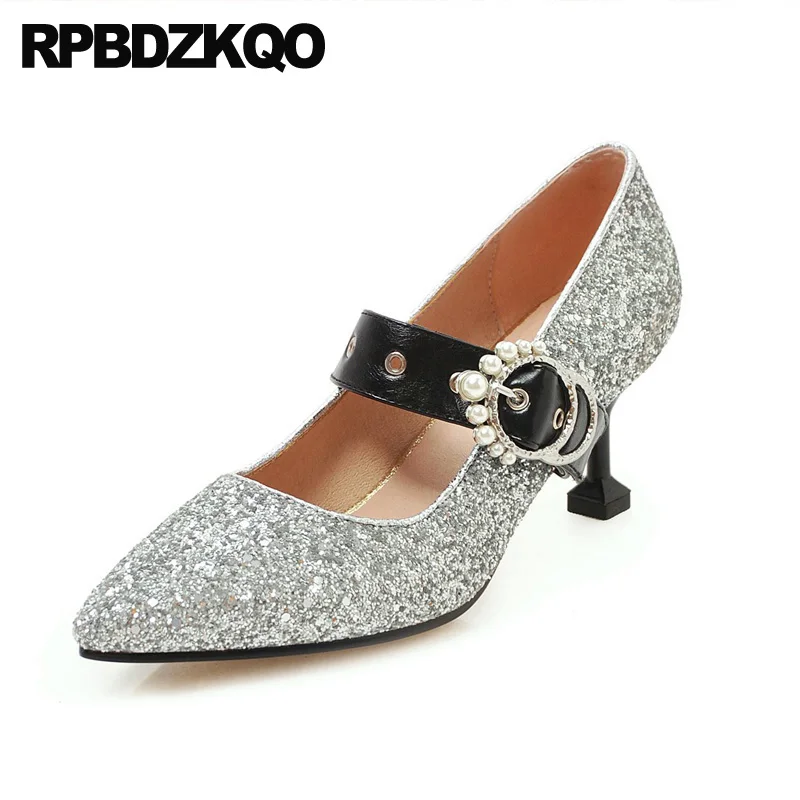 средняя пятка 2018 сверкание свадебный Указательный палец Серебряный невеста