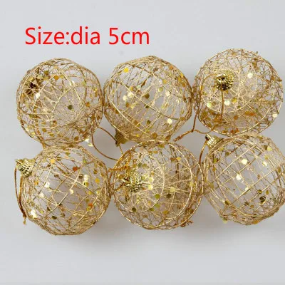 Ball 6pcs Новые рождественские украшения для дома, кухни, Скалка, фартук, висячий флаг, муфта, Настольная дорожка, наклейка, рождественские принадлежности - Цвет: Ball 6pcs