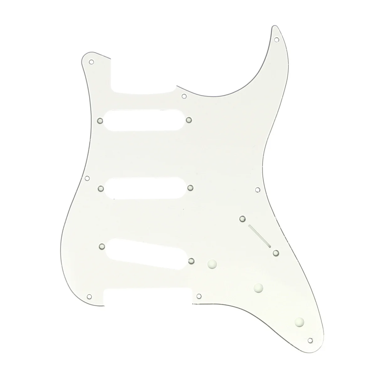 

Musiclily Pro 8-Hole Guitar Strat Pickguard for JPN Fender Japan 57 Vintage Style Stratocaster, 3Ply Parchment