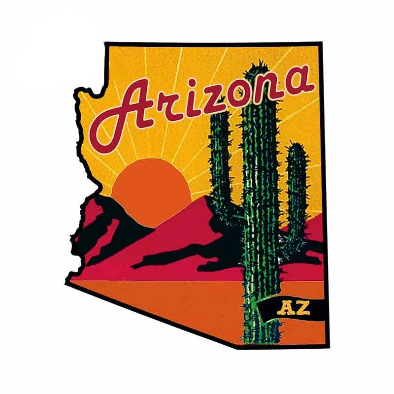 

Arizona Desert Mountains Cactus Helmet Motorcycle Sunscreen Vinyl JDM Truck Graphics Laptop Phone Guitar Yacht Car Stickers