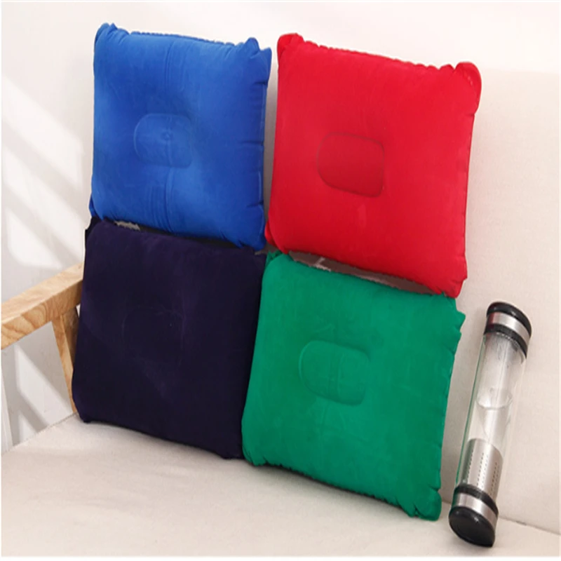 Портативная мягкая Ультралегкая надувная плюшевая подушка для сна путешествий