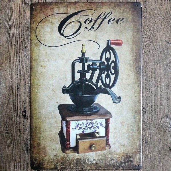 

Metal Tin Sign coffee maker Bar Pub Home Vintage Retro Poster Cafe ART Iron painting 20x30cm 8x12inch or 30x40cm 12x16inch