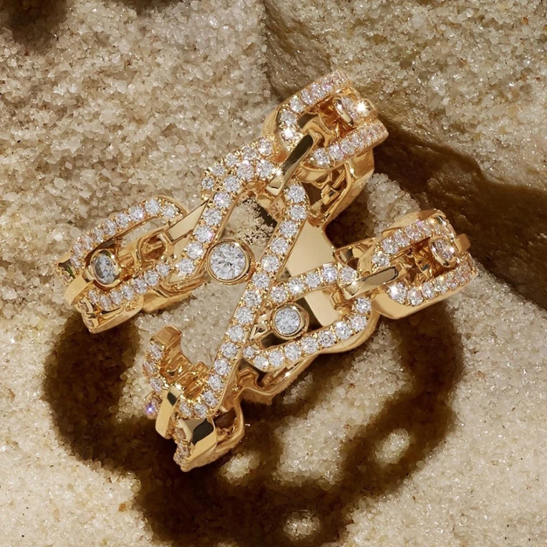 Роскошное эффектное составное кольцо HIBRIDE в стиле Монако для женщин Свадебные