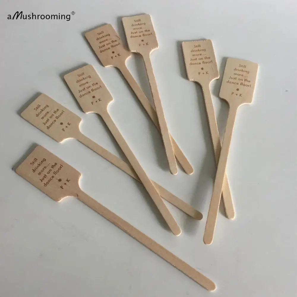 Инициалы x100 персонализированные шриры для напитков палочки коктейлей украшение