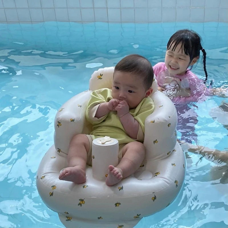 Multifunctional Baby PVC Inflatable Seat Bathroom Sofa Learning Eating Dinner Chair Bathing Stool | Мать и ребенок