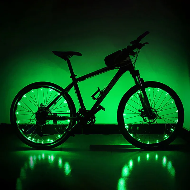 20LED 2M Bike String Light Waterproof Bicycle Cycling Rim Lights LED Wheel Night Strip Lamp | Лампы и освещение