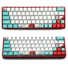 Механическая клавиатура Ukiyo-e с русской, японской и корейской раскладкой, 71 клавиши, морской коралл, сублимационная печать, OEM клавиатура, клавиатура для GH60 XD64 DZ60 GK61