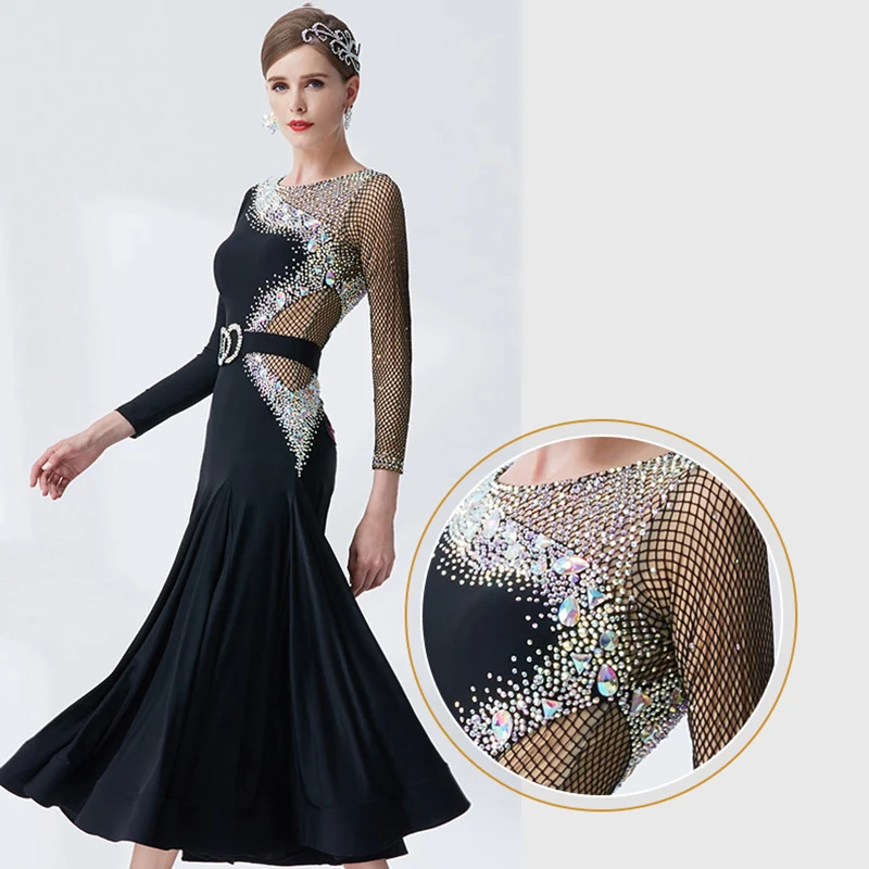Индивидуальное высококачественное платье для бальных танцев женщин костюмы