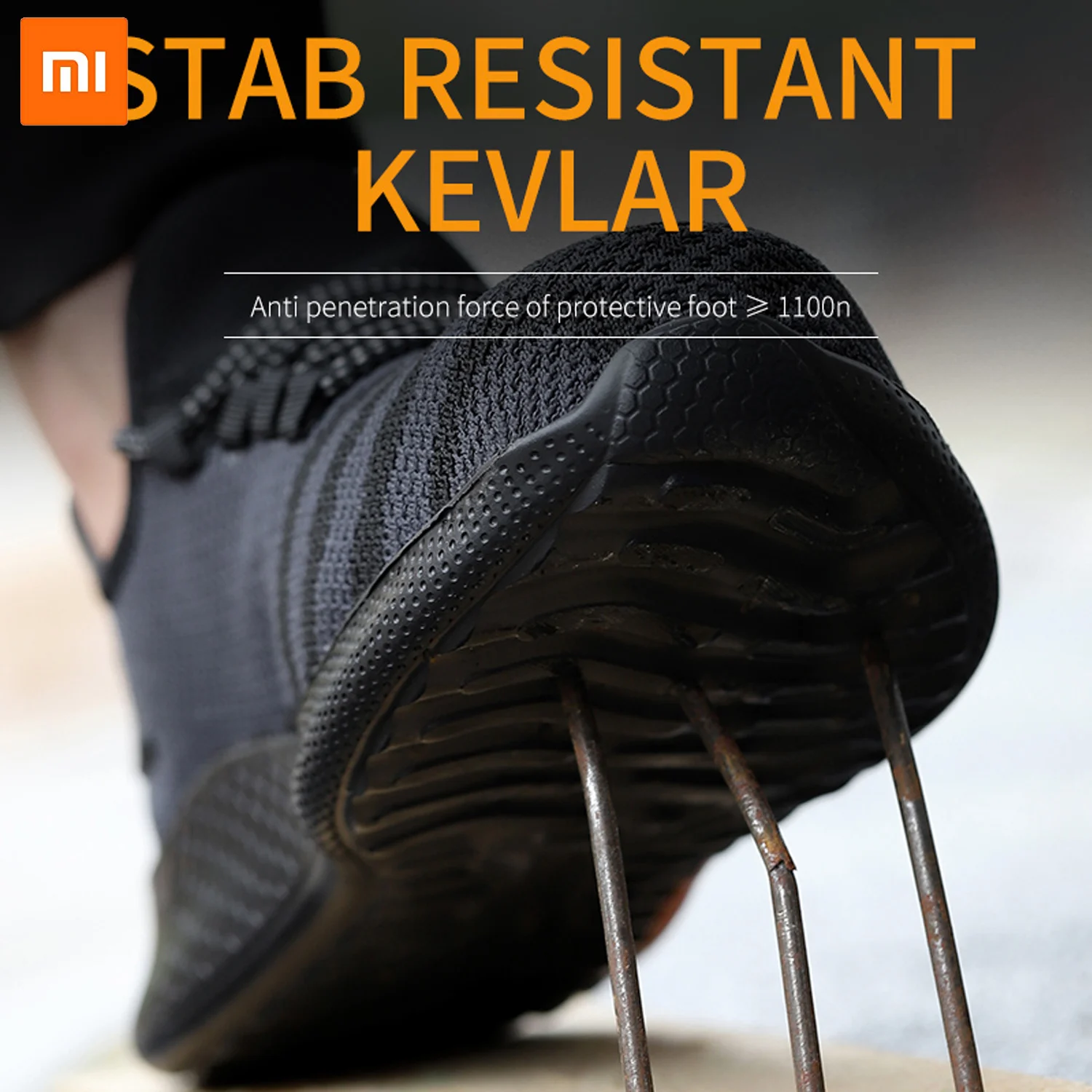 

Xiaomi Work Safety Shoes Anti-Smash Working Sneakers Male Indestructible Work Shoes Men Boot Lightweight Men Shoes Safety Boots