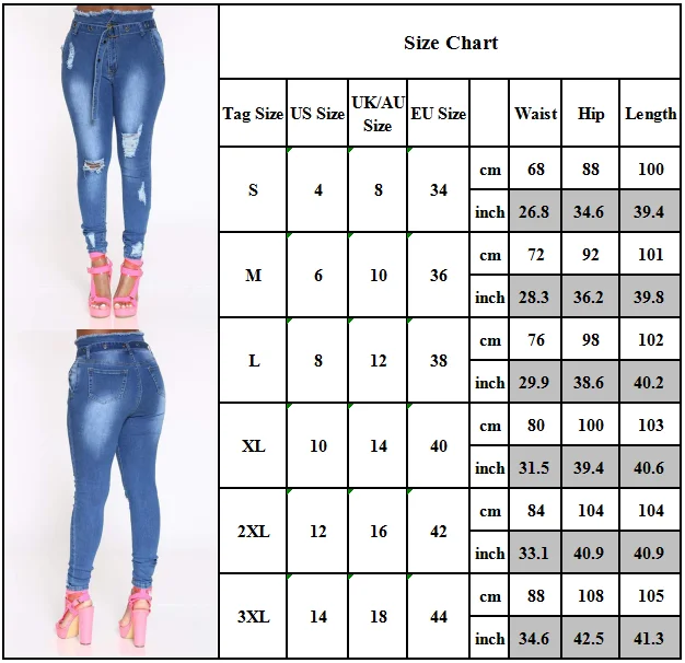 

VICABO Womens Skinny High Waisted Jegging Jeans Trouser Hole Vintage High Waisted Slim Pants Denim Belt Lace Up Tassel