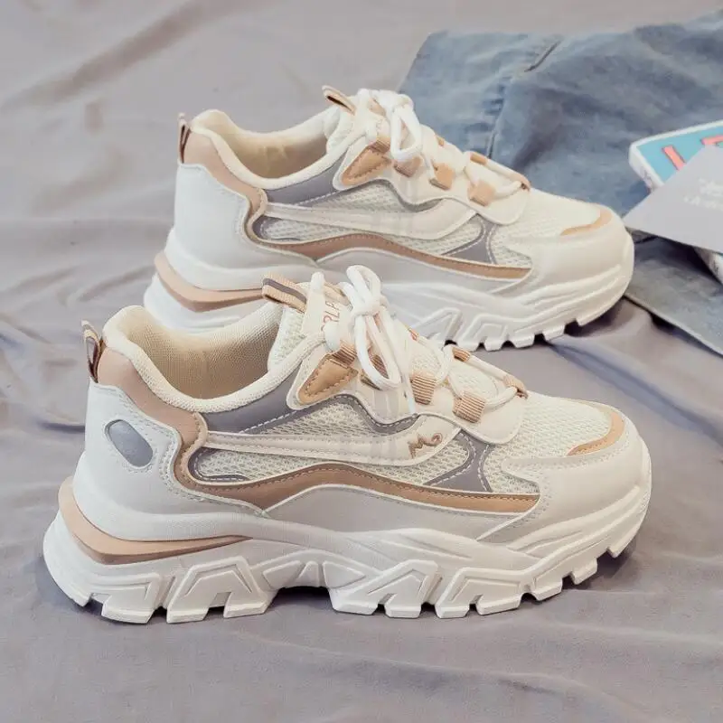 

2021 New Thick bottomSneakers Women Casual Sports Shoes Women's Sneakers Shoes Breathable Leisure Shoes Zapatos De Hombre
