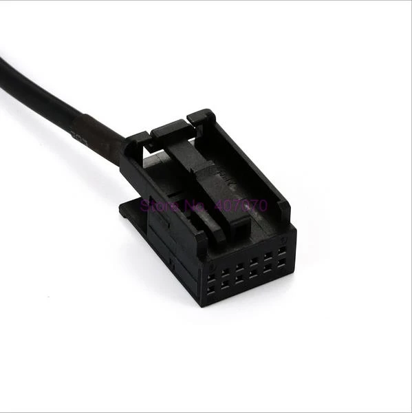 by DHL or Fedex 200pcsCar 3.5mm 12Pin AUX Auxiliary Wire Music Audio Cable For BMW E60 E63 shield Auto Adapter Black | Автомобили и