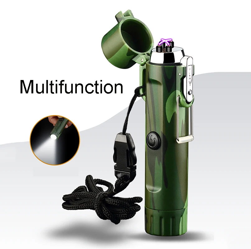 Многофункциональная зажигалка с USB-зарядкой уличная ветрозащитная