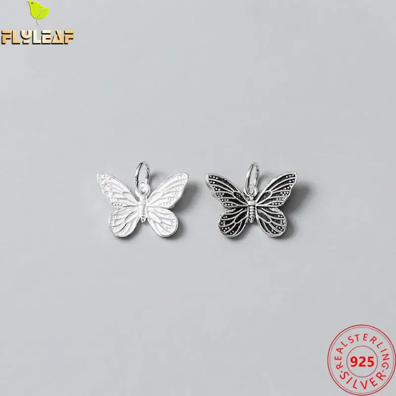 

925 Sterling Silver Vintage Butterfly 15.5mm Charms DIY Handwork Jewelry Findings Bracelet Necklace Pendant Accessories