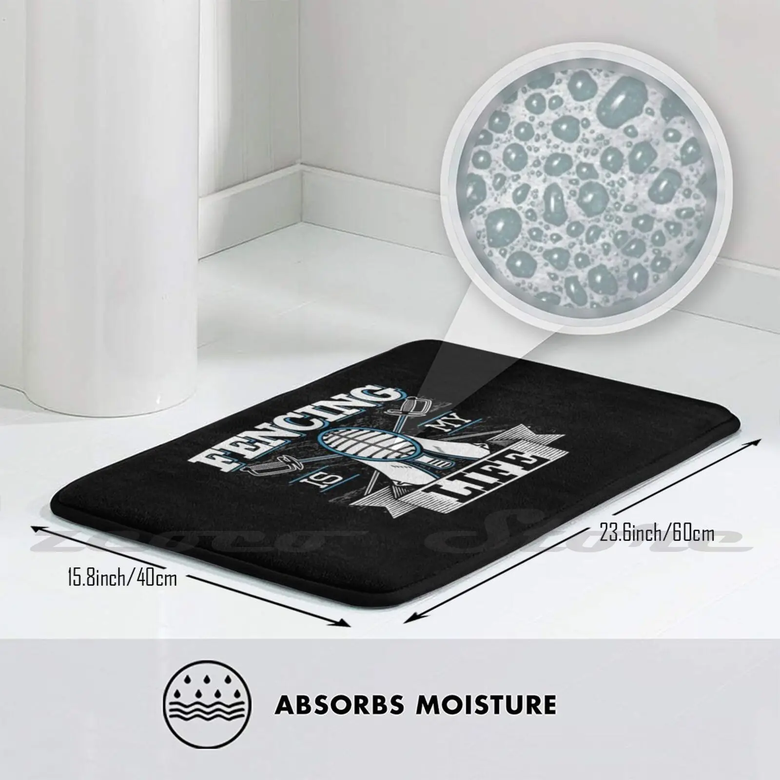 Ограждение-это мой живой коврик дверной прорезыватель нескользящий мягкий с