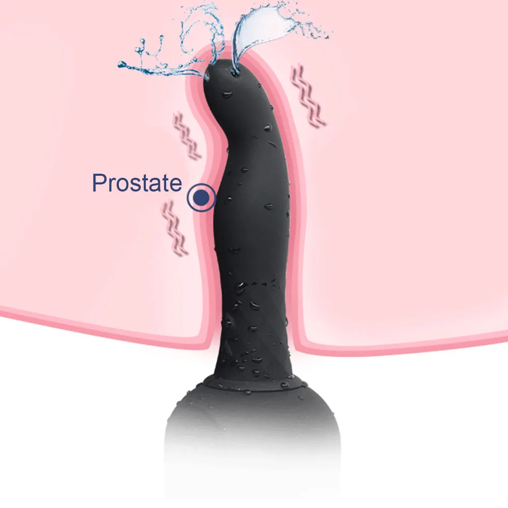 Vibrator Enema Bulb Hygiene Syringe Medical Rubber Irrigator Women Vagina Anal Douche Cleaner Prostate Massager for Men | Красота и