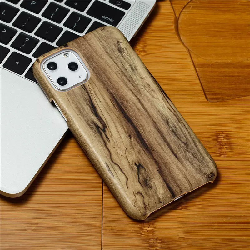 Для Iphone 11 por XS MAX XR X PU чехол роскошная деревянная зернистая защитная задняя панель для телефона чехол для iPhone 5 5S SE 6 6S 7 8 Plus Fundas