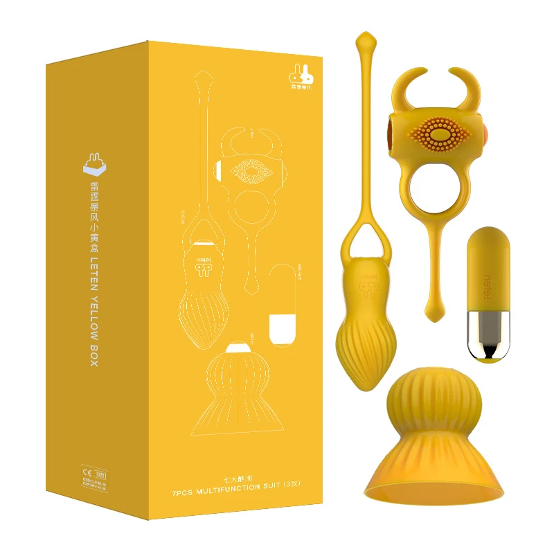 Анальный вибратор Leten Анальная пробка кольцо для соска присоска интимные игрушки