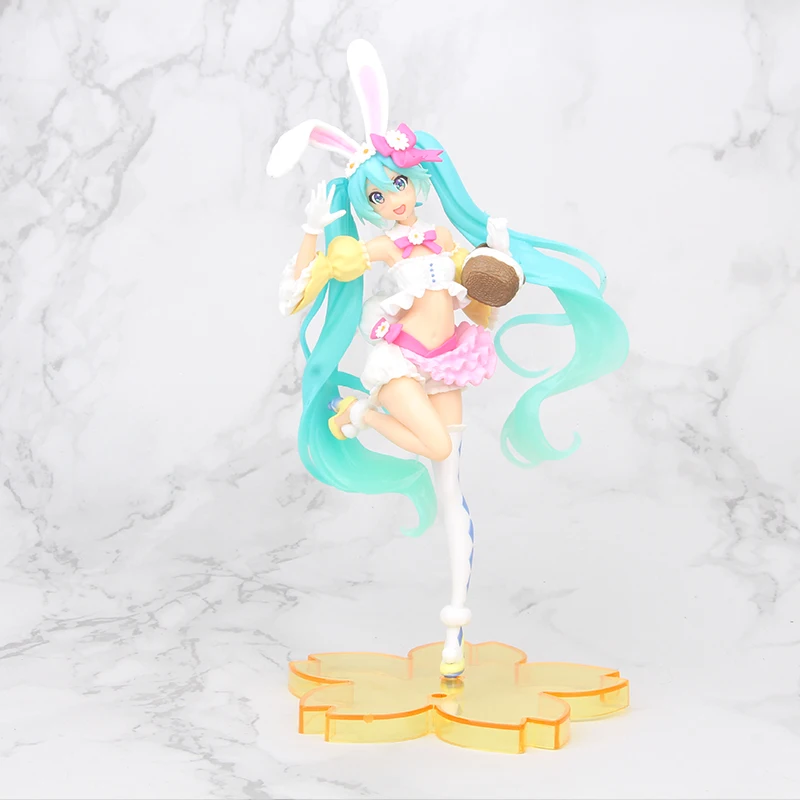 Фигурка аниме Hatsune Miku розовая Сакура фигурка из ПВХ Игрушечная модель для девочек
