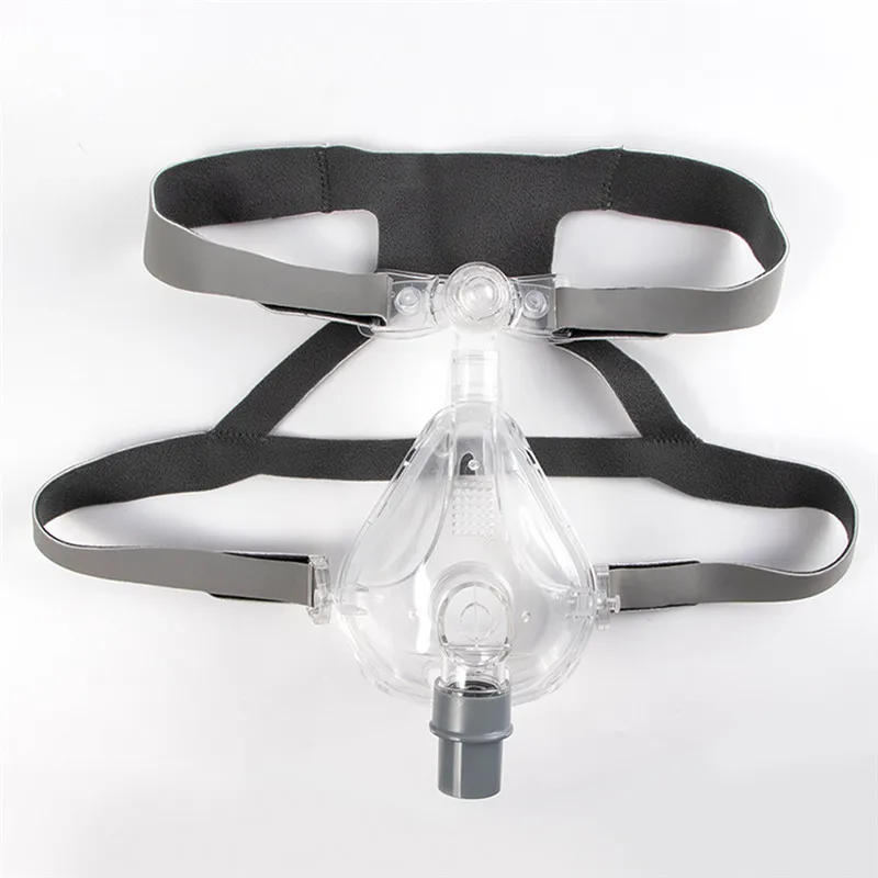 FM1 маска для лица CPAP Авто CPAP BiPAP маска с бесплатным головным убором Белый s m l для сна апноэ OSAS храп людей