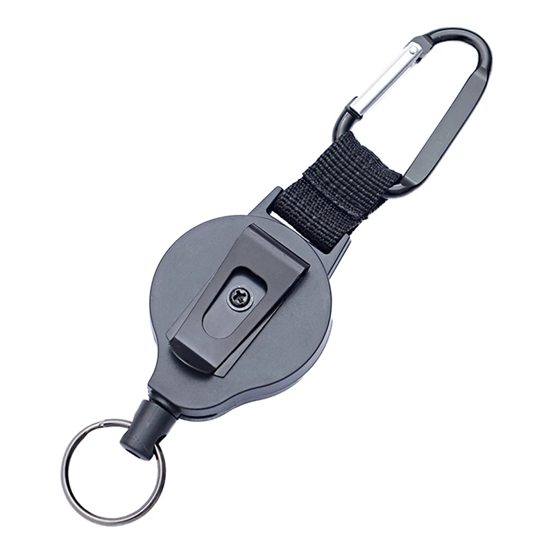 

Side Pull High Elasticity Woven Webbing Stainless Steel 60cm Wire Rope Telescopic Buckle 1mm In Diameter