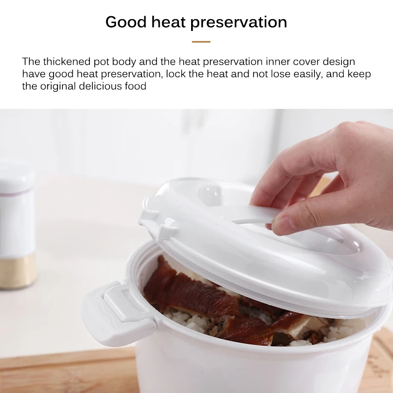 

Microwave Oven Cooker Rice Multifunctional Food Steamer Pot PP Microwave Cooking Utensils Insulation Bento Lunch Box Kitchen