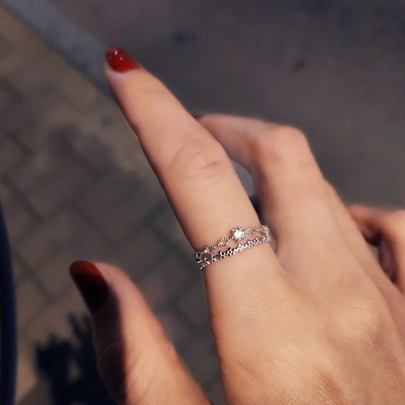 Новинка трендовые 925 пробы серебряные горячая распродажа кольца для женщин ААА