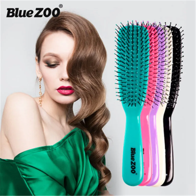 Щетка для волос массажная Расческа кожи головы нейлоновая Женская щетина