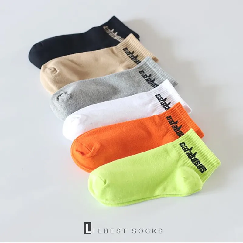 Модные Kanye West носки мужские и женские летние хлопковые уличные хип хоп Calabasas