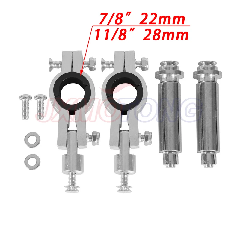 22MM 7/8&quot 28MM 1 1/8&quot Motorcycle Hand Guard Handguards Oversized Fat Clamp Mount Kit Free shipping | Автомобили и