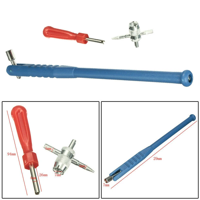 

Installation Tire valve tool Handheld Auto Metal 29CM Replacement Wrench