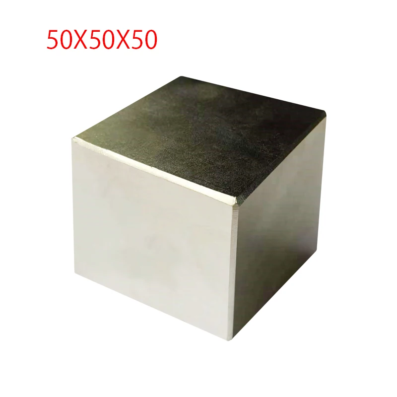 

Neodymium Magnet Super Strong Powerful Big Square Magnet 50*50*50mm Big Block Magnetic Rare Earth Magnets