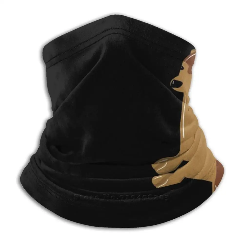 Черный Цвет минималистичный Cheems минималистский бандана шарф-маска шеи Теплый