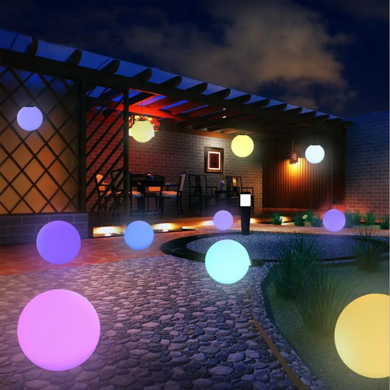 RGB светодиодный вечерние светильник для бассейна IP54 USB Перезаряжаемый плавающий