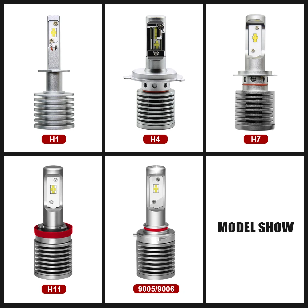 

EURS Canbus lamp H4 H7 LED Car Headlight 6000K Lamp H1 9005 HB3 9006 HB4 H8 H9 H11 LED Auto Light Motor Headlamp Bulb 12V 24V