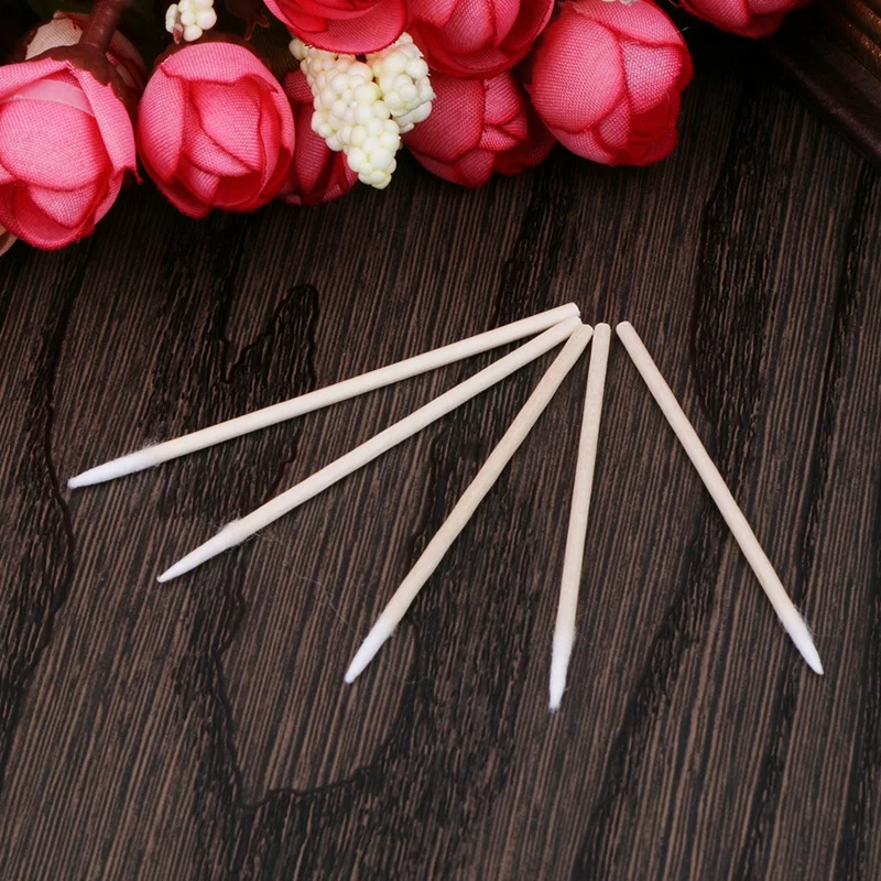 

300pcs Cosmetics Permanent Makeup Health Care Ear Jewelry Cleaning Stick Bud Tip Kapok Head Cotton Swab