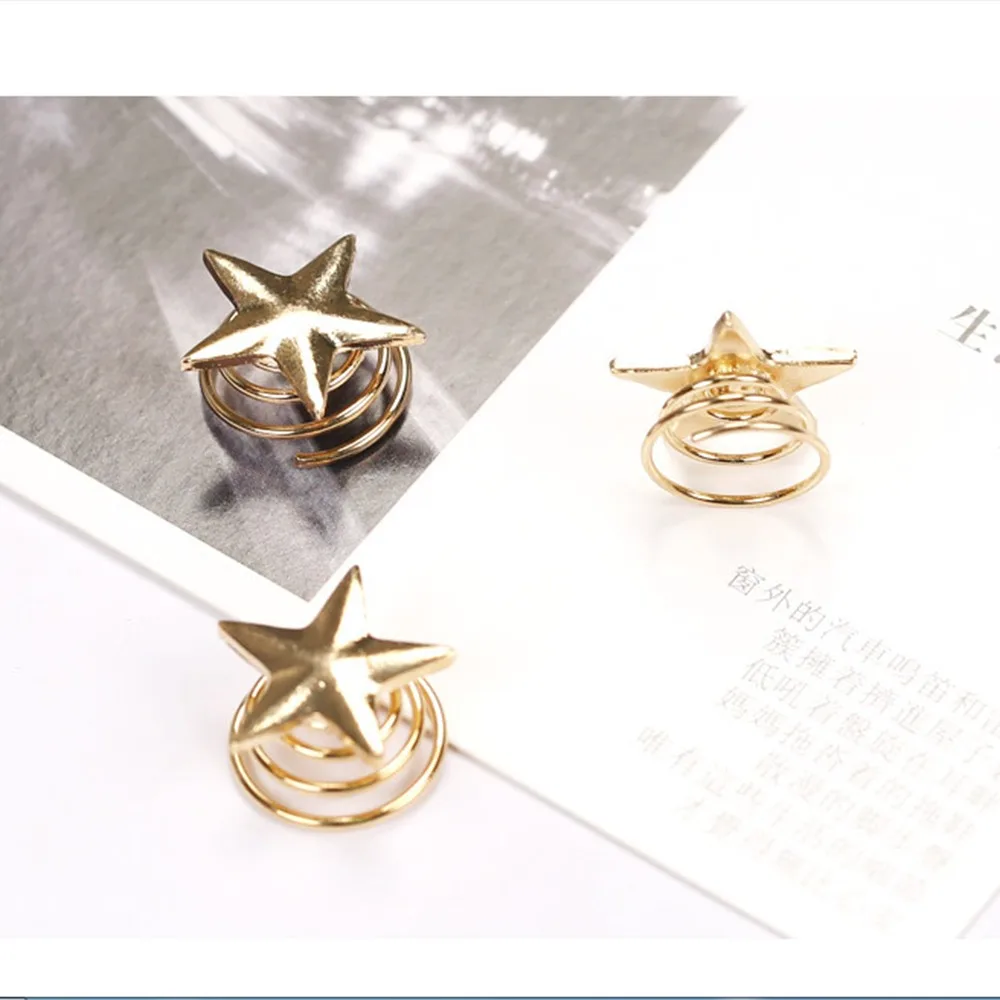 Модные украшения для волос 5 шт. милые индивидуальные луна звезда головной убор