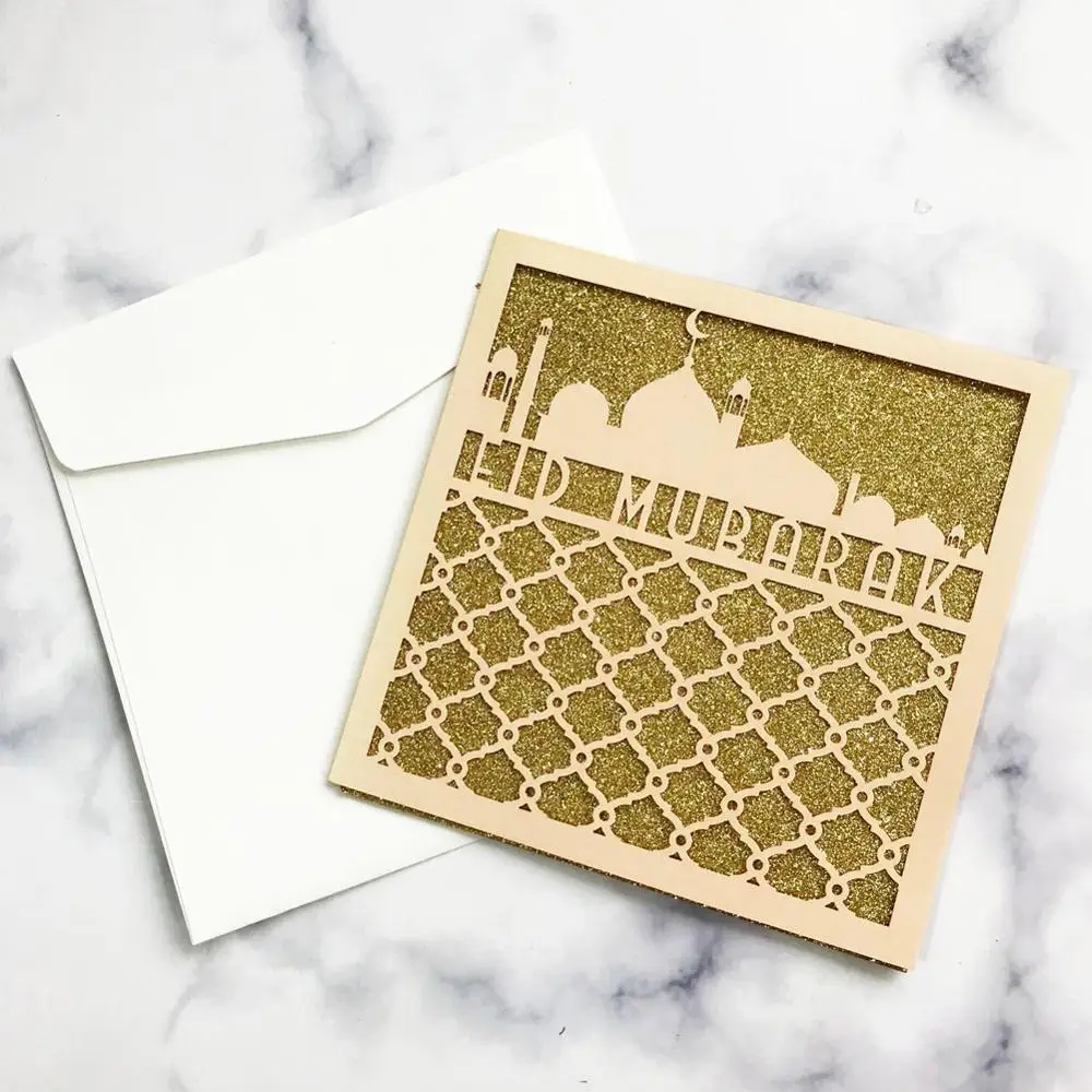 20 шт./лот EID MUBARAK мусульманская Праздничная пригласительная карта | Дом и сад