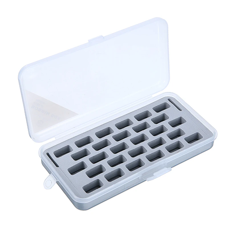 

1pc 28 Spools Empty Bobbins Spools Box Sewing Machine Bobbin Case Transparent Storage Organizer Sewing Bobbins Case Holder