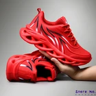 Мужские повседневные кроссовки красный легкая мужская обувь Blade воздухопроницаемая дешевая обувь для тренировок на улице; Кроссовки; Zapatillas Hombre