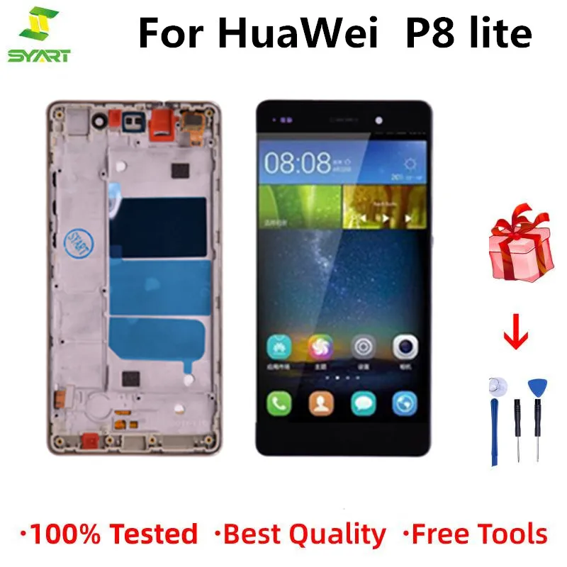 ЖК-дисплей для HUAWEI P8 Lite Дисплей LCD с сенсорным экраном ALE-L21 запасная часть замены