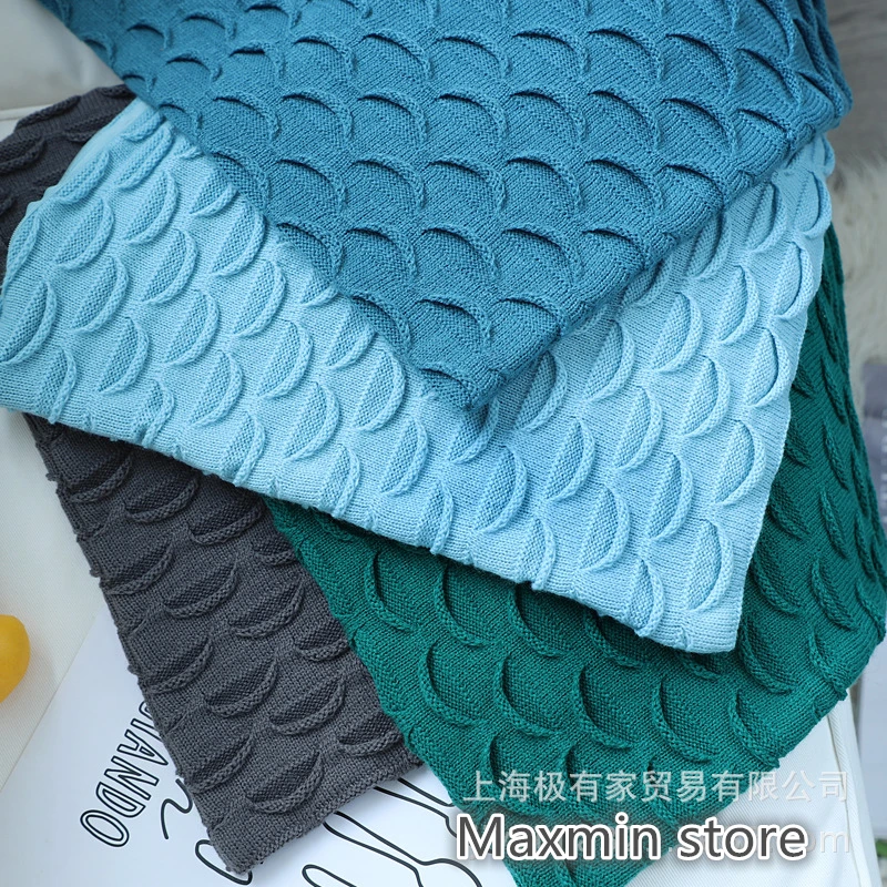 45X45 см Модный 3D чехол для подушки с рыбьей чешуей из трикотажа для декоративной подушки на диване