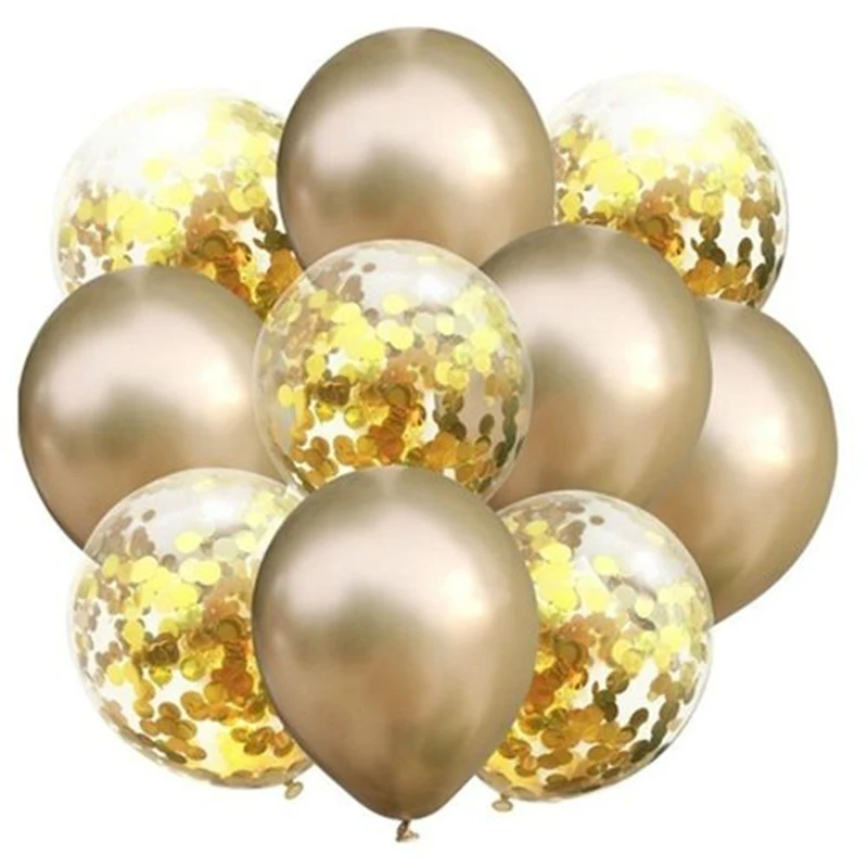 10pcs gold gold 1 Набор, трубка, воздушный шар, подставка, 7 шт., латексные шары, с днем рождения, украшения для вечеринки, для детей, Детский душ, свадебные принадлежности - Цвет: 10pcs gold gold
