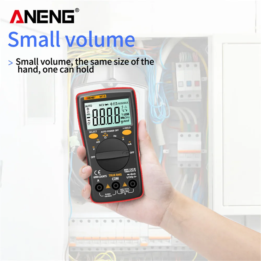 ANENG M10 тестер мультиметр мини цифровой мультиметры цифровые digital multimeter esr meter