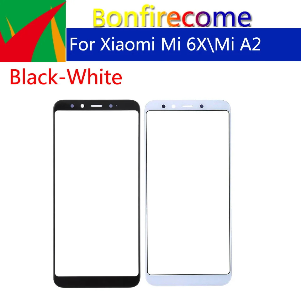 10 шт./партия сенсорный экран для Xiaomi Mi 6X Mi6X A2 MiA2 передняя панель стеклянная линза
